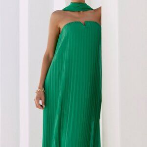 Lulu's Green Strapless Dress